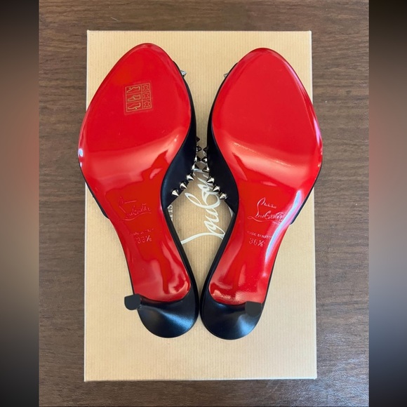Christian Louboutin Me Dolly 85 Leather Mules - Picture 7 of 8
